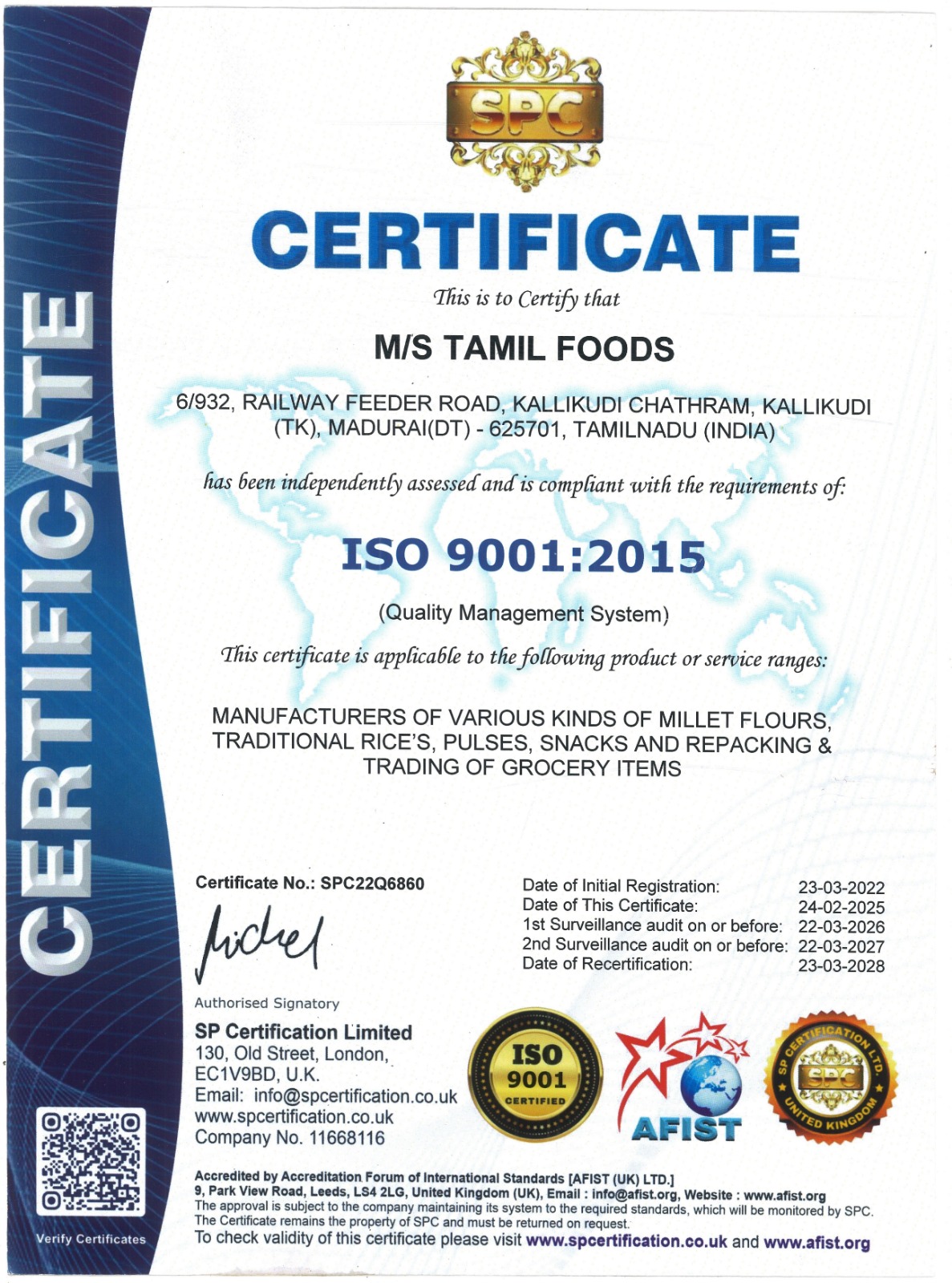 ISO 9001:2015 Certification